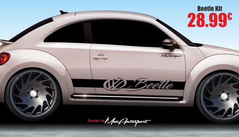 VW BEETLE side sticker decal